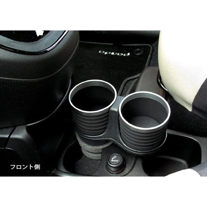 フィアット パンダ 2013年〜 フロント/リア共通 ALCABO アルカボ ドリンクホルダー ブラックカップ AL-B110B | FIAT | 01
