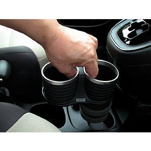 フィアット パンダ 2013年〜 フロント/リア共通 ALCABO アルカボ ドリンクホルダー ブラックカップ AL-B110B | FIAT | 03