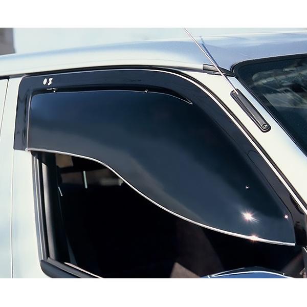 トヨタ ハイエース H100系前期(〜H11/06) 右：ドアミラー/左：突き出しミラー車専用 オックスバイザー ブラッキーテン フロント用 | トヨタ | 04