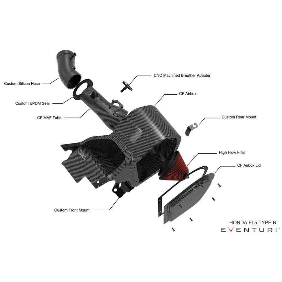 HONDA ホンダ CIVIC シビック typeR FL5 EVEVTURI イベンチュリ カーボンインテイクシステム グロス 艶あり | ホンダ | 08