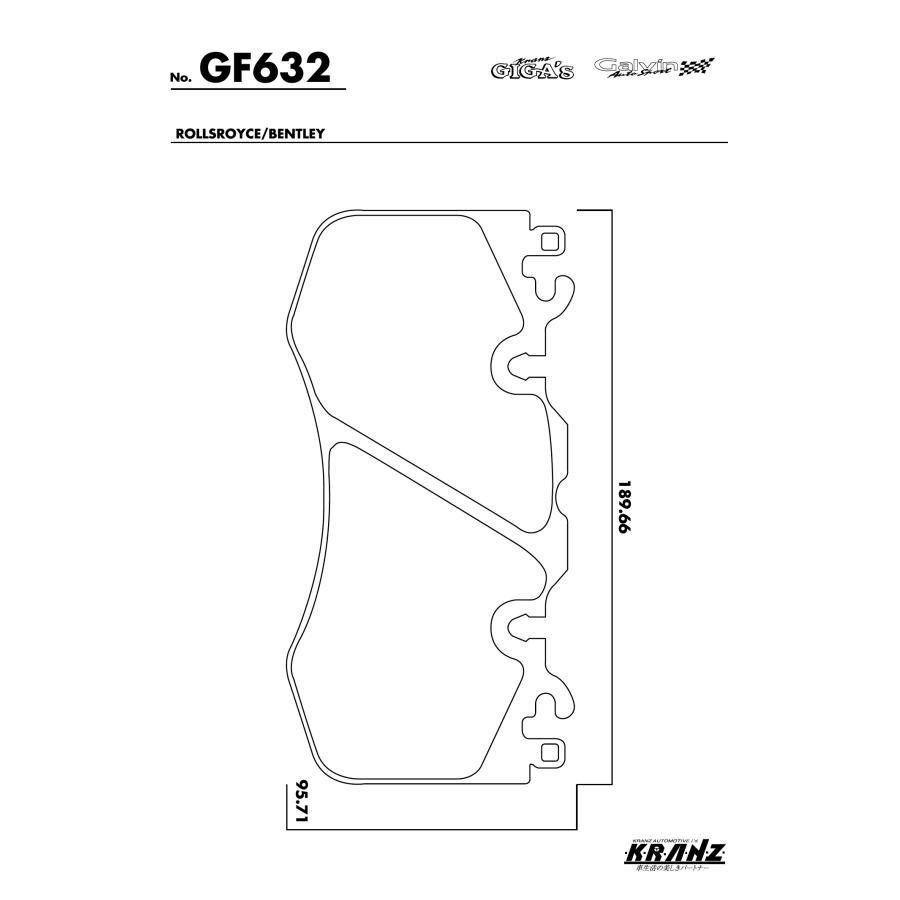 ランドローバー RANGE ROVER SPORT LW 汚さない ブレーキパット フロント 左右セット クランツ・ジガ GF632 | ランドローバー | 04