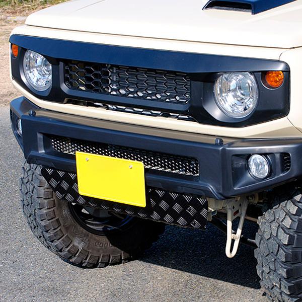 スズキ ジムニーシエラ JB74W 2018年7月〜 純正オプショングリル装着車用 ジーベース フェイスガーニッシュ type2 | 