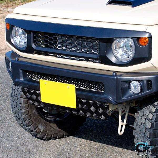 スズキ ジムニーシエラ JB74W 2018年7月〜 純正オプショングリル装着車用 ジーベース フェイスガーニッシュ type2 |  | 01