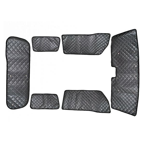 スズキ ジムニー JB64W 2018年7月〜 デュアルセンサーブレーキサポート有り車 ジーベース アルミブラックサンシェード フロント/リア 6枚セット | 