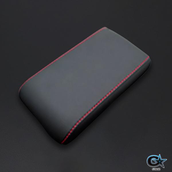 ダイハツ コペン LA400K ジーベース レザーコンソールカバー Bタイプ(鍵穴無し)/ブラック レッドステッチ |  | 01