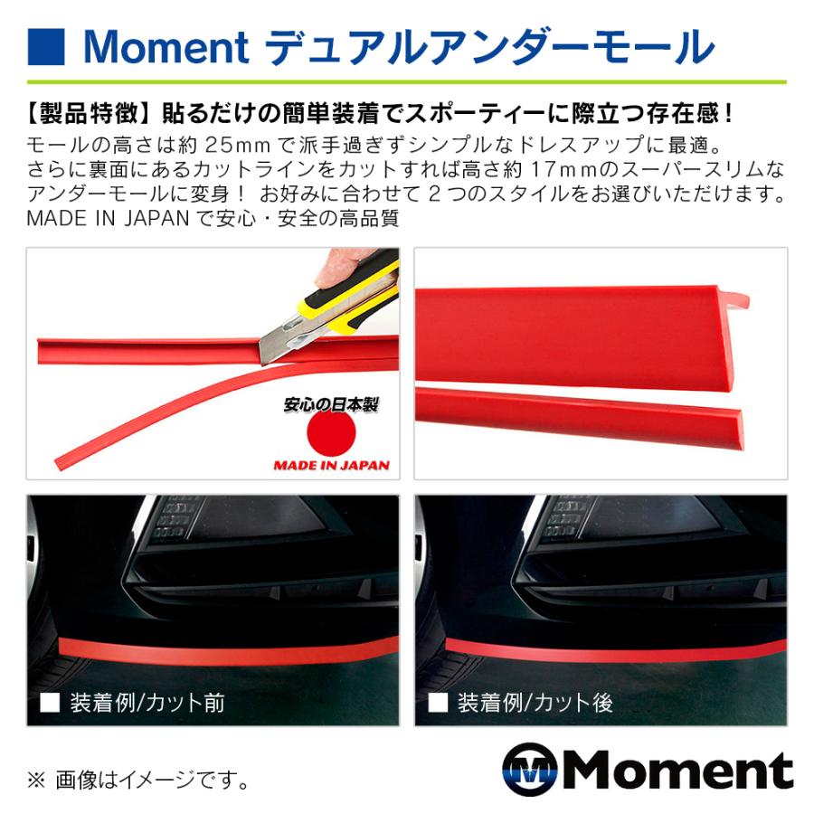 Moment デュアルアンダーモール 2.5m 1本入り レッド 汎用品 |  | 03