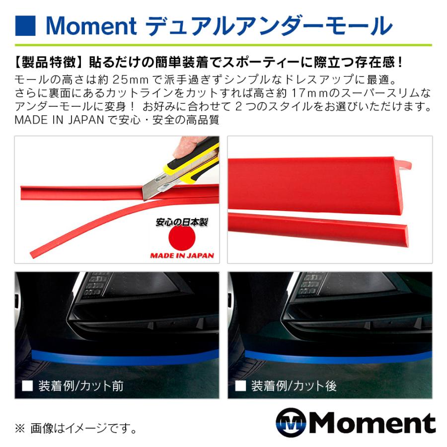 Moment デュアルアンダーモール 2.5m 1本入り ブルー 汎用品 |  | 03