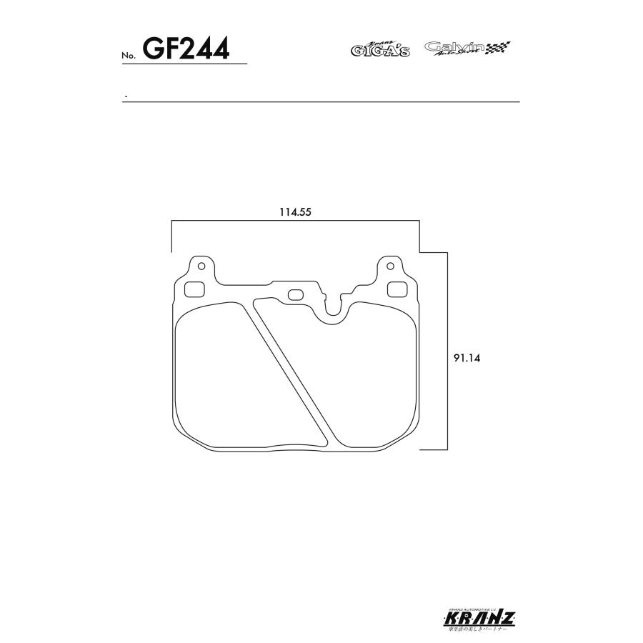 MINI F57 汚さない ブレーキパット フロント 左右セット クランツ・ジガ・プラス GF244 | MINI | 04