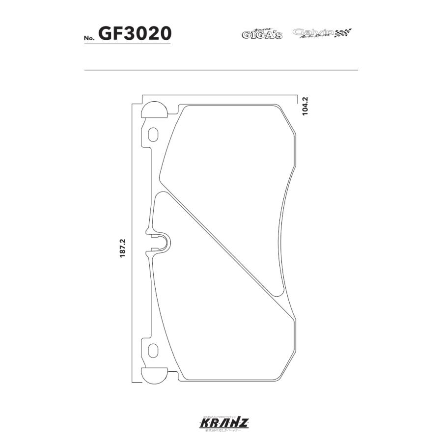 BENZ Gクラス W465 汚さない ブレーキパッド フロント 左右セット クランツ・ジガ・プラス GF3020 | Mercedes-Benz | 04