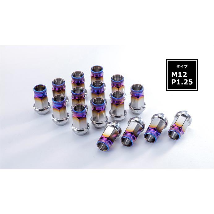 チタンナット 貫通タイプ M12 P1.25 38mm (汎用品) [SPNUT-M1212-01] | シュピーゲル