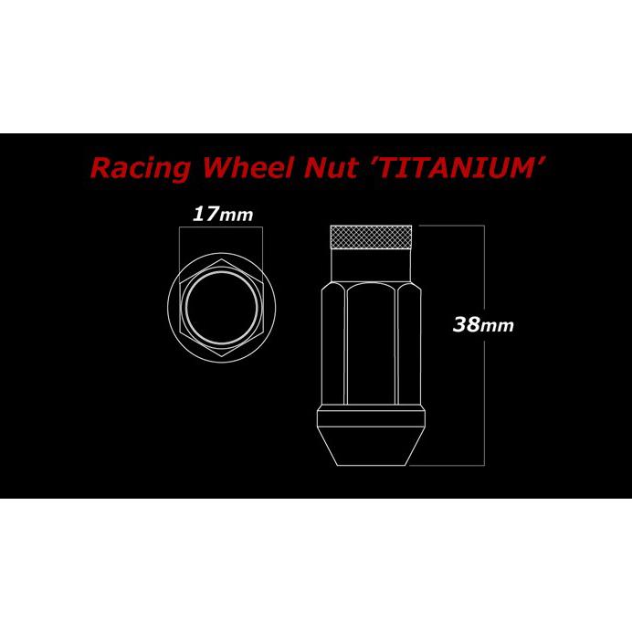 チタンナット 貫通タイプ M12 P1.5 38mm (汎用品) [SPNUT-M1215-01] | シュピーゲル | 04