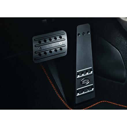 991.2 GT street R Based on 991.2 Turbo/Turbo S TECHART テックアート アルミペダル Silver PDK車用 ※フットレスト別売 | テックアート