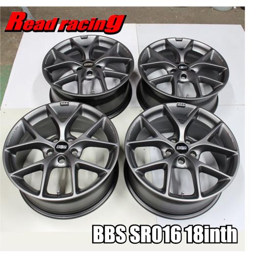中古品 BBS SR016 8J-18 +45 5H/112 ヒマラヤサテングレー AUDI BENZ 4  