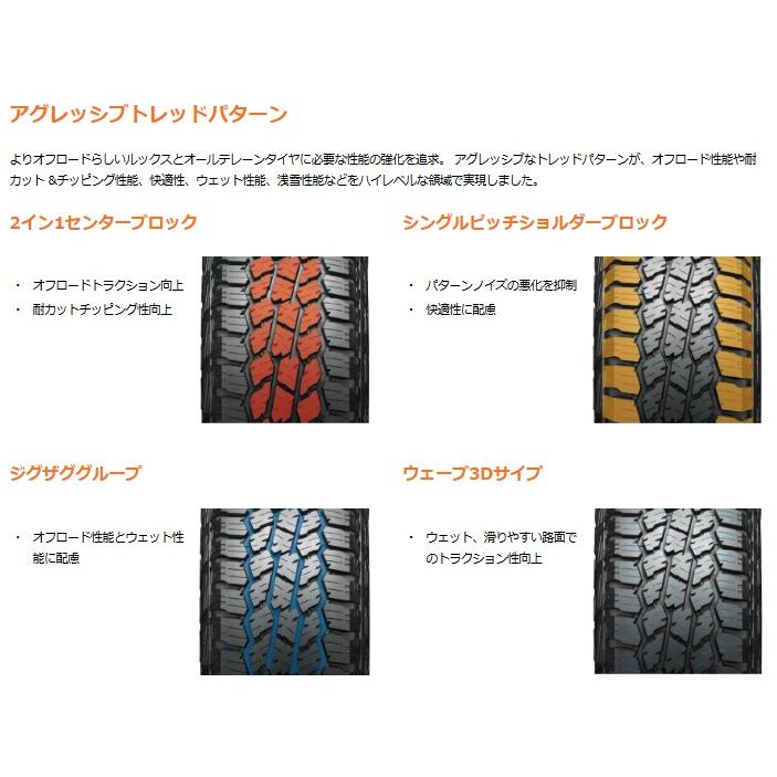 ヨコハマ ジオランダー AT4 G018 GEOLANDAR A/T4 LT315/75R16 127/124R OWL(アウトラインホワイトレター) 4本SETで￥109,160 送料無料！！の画像
