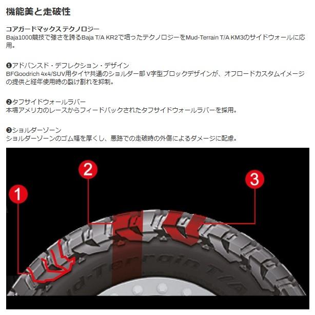 BFG マッドテレーンT/A KM3 LT275/65R18 123/120Q 4本SETで￥242,000 全国送料・代引き手数料無料！！の画像