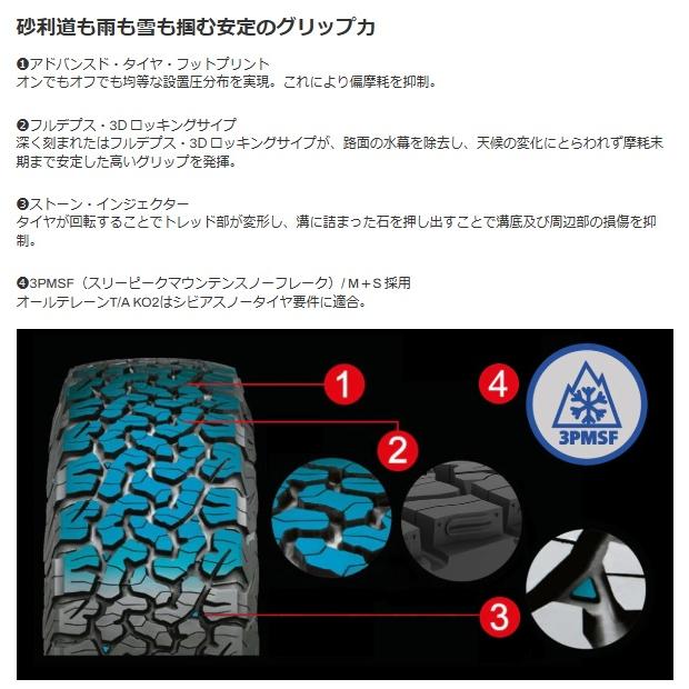 BFG オールテレーンT/A KO2　LT235/60R18　108/104R　4本SETで送料・代引き手数料無料！！の画像
