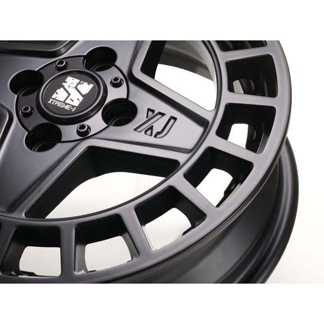 MLJ  XTREME-J QUAD エクストリームJ クアッド 12X4.00B 4H/100 +43 4本SETで￥54,160 送料無料！！ サテンブラックの画像