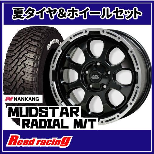 マッドクロス GRACE 16X7.0J 5H/114.3 +38 ナンカン マッドスター ラジアル M/T 215/70R16 100T 4本SETで￥126,000 全国送料無料！！