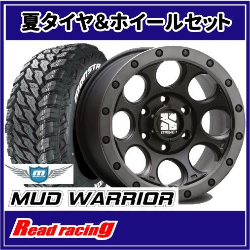 エクストリームJ XJ03　18X8.0J　6H/139.7　+20　MONSTA マッドウォーリア M/T　LT265/60R18　119/116Q　4本SETで送料無料！！