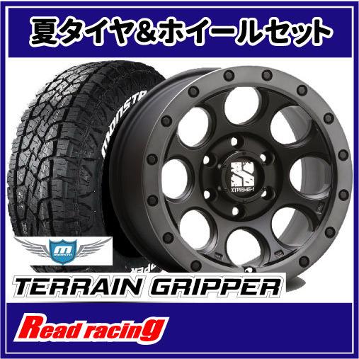 MONSTA TYRES - エクストリームJ XJ03 18X8.0J 6H/139.7 +20 MONSTA テレーングリッパー A/T 265/60R18 114T 4本SETで￥196,400 全国貨物輸送無料！！ 自動車-夏タイヤ、ホイールセット-車、バイク、自転車