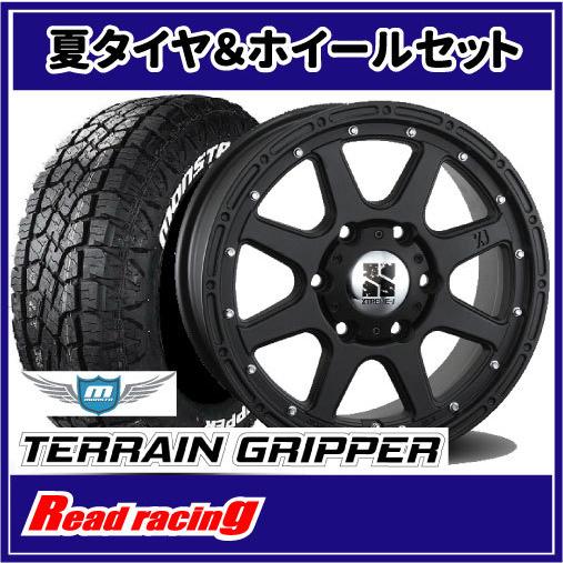 エクストリームJ　18X8.0J　6H/139.7　+25　MONSTA テレーングリッパー A/T　285/60R18　116T　4本SETで送料無料！！