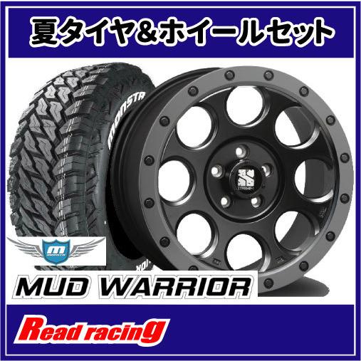 MONSTA TYRES - エクストリームJ XJ03 16X7.0J 5H/114.3 +35 MONSTA マッドウォーリア M/T LT215/70R16 107/105Q 4本SETで￥163,600 全国貨物輸送無料！！