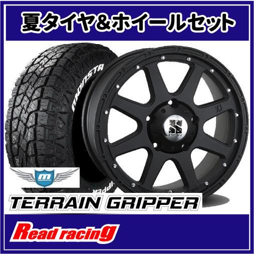 エクストリームJ　18X8.0J　5H/150　+50　MONSTA テレーングリッパー A/T　285/60R18　116T　4本SETで送料無料！！