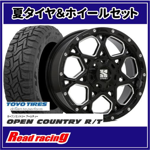 OPEN COUNTRY - エクストリームJ XJ06 17X7.5J 5H/114.3 +35 トゥーヨー 開けはなしカントリー R/T 225/65R17 102Q 4本SETで￥183,200 全国貨物輸送無料！！