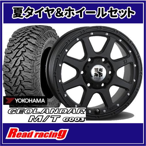 エクストリームJ　16X7.0J　6H/139.7　+30　ヨコハマ ジオランダー M/T G003　LT265/75R16　123/120Q　4本SETで送料無料！！