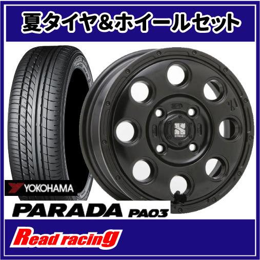 PARADA PA03 エクストリームJ KK03 14X4.5J 4H/100 +45 ヨコハマ