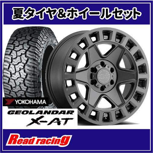 BLACK RHINO YORK　17X9.0J　6H/139.7　+12　ヨコハマ ジオランダー X-AT G016　LT285/70R17　121/118Q　4本SETで送料無料！！
