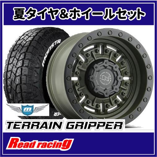 MONSTA TYRES - BLACK RHINO ABRAMS 17X8.5J 6H/139.7 ±0 MONSTA テレーングリッパー A/T LT285/70R17 121/118R 4本SETで￥286,400 全国貨物輸送無料！！ 車、バイク、自転車-自動車