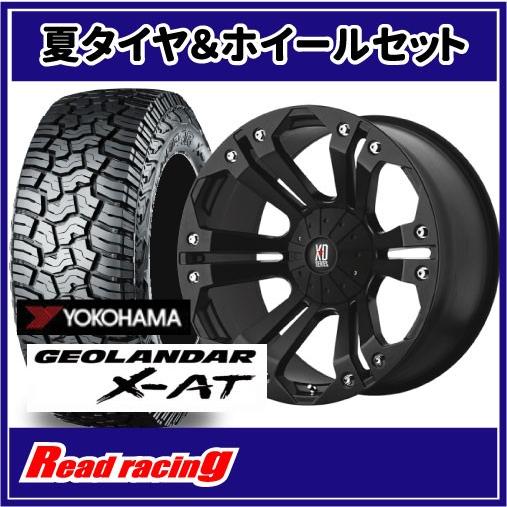 KMC XD XD778 MONSTER 18X9.0J 6H/135・139.7 +18 ヨコハマ ジオランダー X-AT G016 LT285/65R18 125/122Q 4本SETで￥328,400 全国送料無料！！