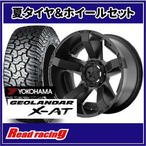 【値下げ】KMC XD811 ROCKSTAR2 18×9J 135/139.7 6Hマルチ YOKOHAMA GEOLANDAR A/T-S 285/60R18 18インチ タイヤ・ホイールセット KMC Wheels XD811 Rockstar II Wheel for 07-22 Jeep Wrangler JL, JK