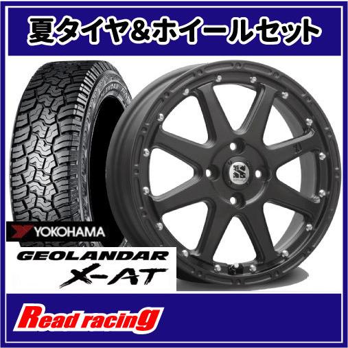 「SSJレーシング サムライ」のジムニー用ホイール GEOLANDAR セット GEOLANDAR エクストリームJ 14X4.5J 4H/100 +43 ヨコハマ ジオランダー