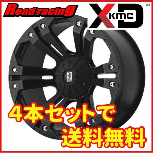 KMC XD SERIES XD778 MONSTER XDシリーズ モンスター 18インチ 4本 9J5HPCD127/139.7+18 ブラック ラングラー等　(MHE283) クレジットカード QRコード決済可能 XD Series XD778 Monster Matte Black 18X9 6X135/6X139.7 35mm (Set
