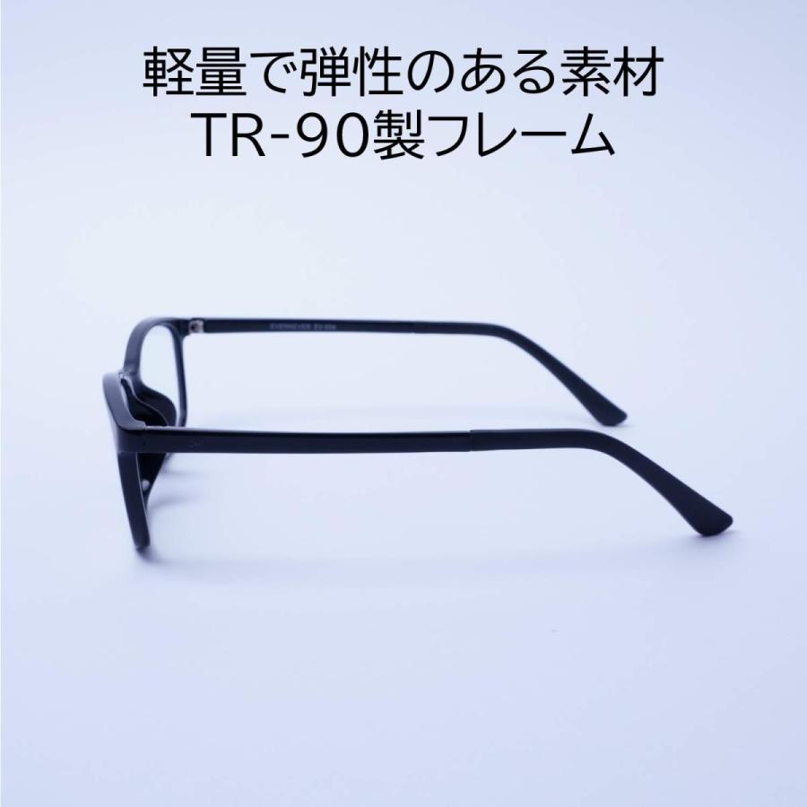 EVERNEVER しっかり感で選ぶPCメガネ JIS検査済み やや小さめ〜ふつうサイズ ブルーライトカット ブルーライトカットメガネ おしゃれ EV-004-PC | ブランド登録なし | 02