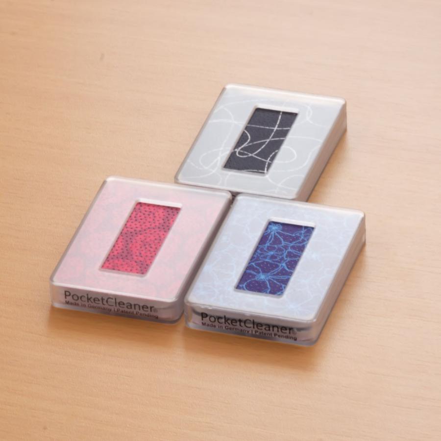 新しいコンパクト携帯クリーナー 眼鏡拭き メガネ拭き クロス めがね