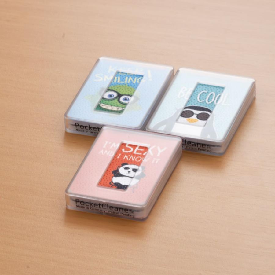 メガネ拭き 新しいコンパクト携帯クリーナー ポケットクリーナー 100