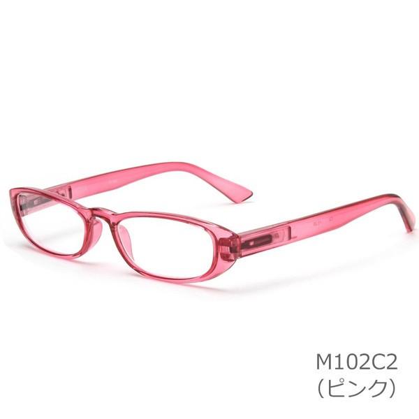 ミエルPro(シニアグラス)　ピンク MIDI 老眼鏡 シニアグラス おしゃれ レディース 紫外線カット バネ丁番