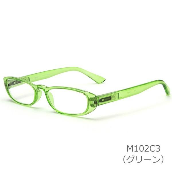 老眼鏡 シニアグラス おしゃれ レディース 紫外線カット バネ丁番 女性用 シンプル UVカット UV400 リーディンググラス グリーン (M-102)｜readingglasses｜03