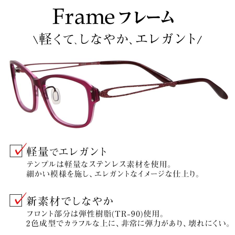 MIDI 老眼鏡 シニアグラス おしゃれ ブルーライトカット 2サイズ