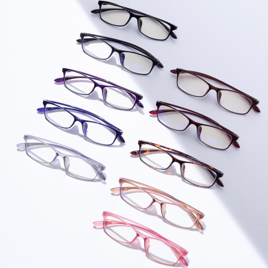 老眼鏡 シニアグラス おしゃれ カラフル10カラー レディース メンズ ブルーライトカット 女性 軽量 かっこいい 老眼鏡の選び方 度数チェック (M-211)｜readingglasses｜19
