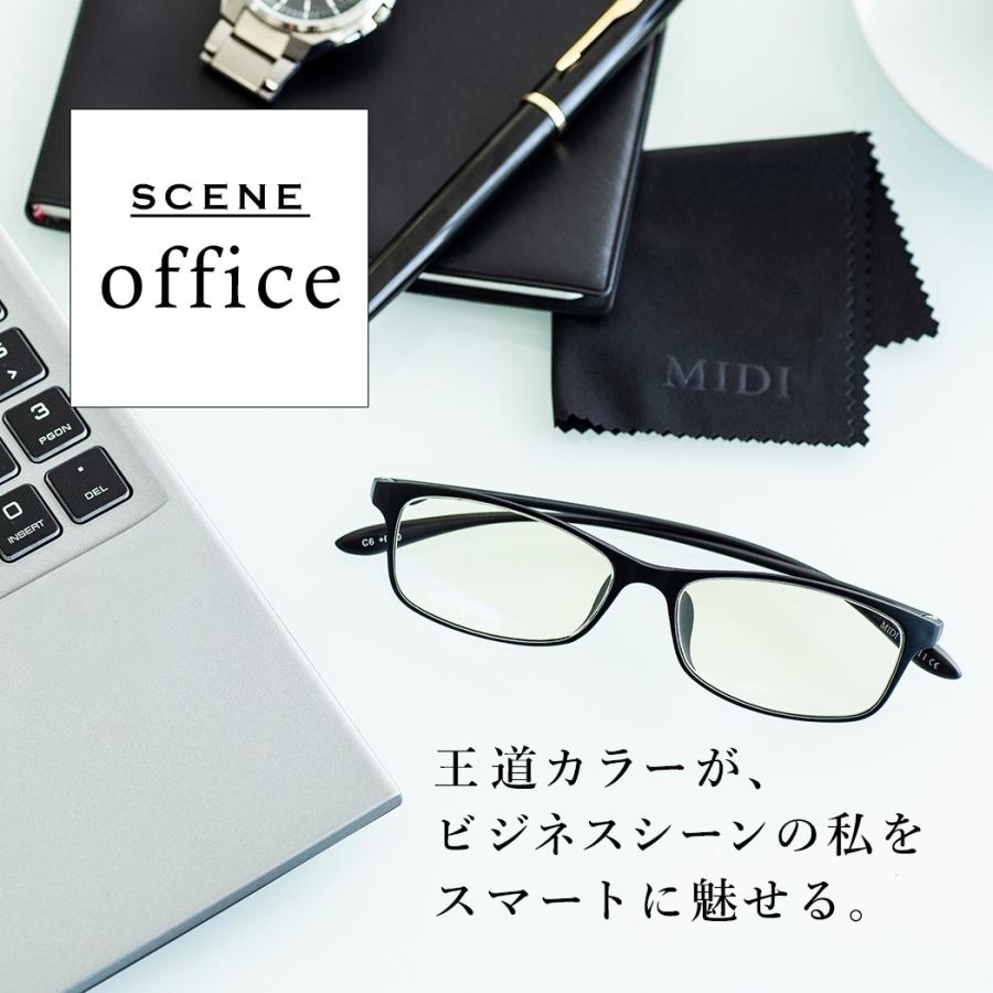 ブルーライトカットメガネ 伊達メガネ おしゃれ 紫外線カット (M-211) | MIDI | 03