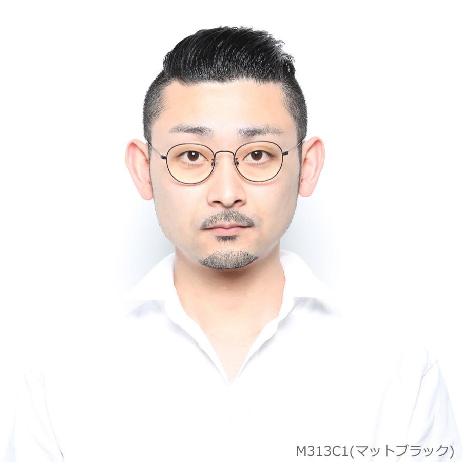 MIDI ブルーライトカットメガネ 伊達メガネ 紫外線カット (M-313