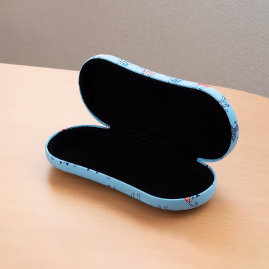メガネケース ハードタイプ ネコ柄 返品交換無料 : メガネ・老眼鏡専門