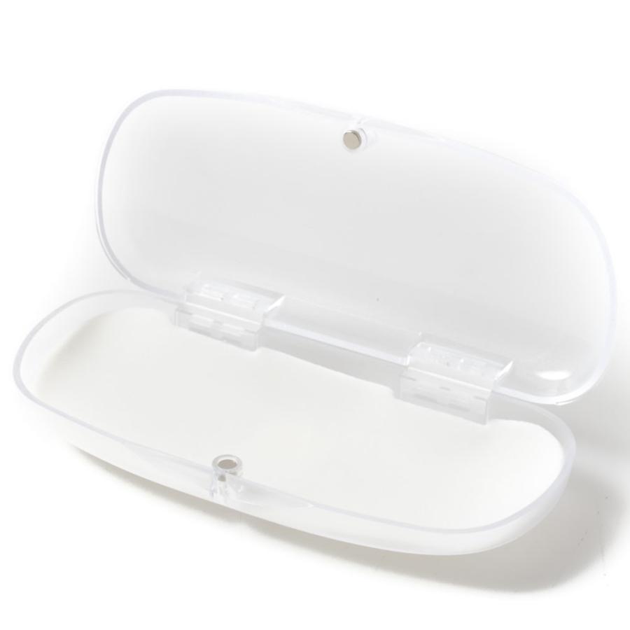 カラフルなメガネケース 6色から選べる 無地 マット表面加工 クリア