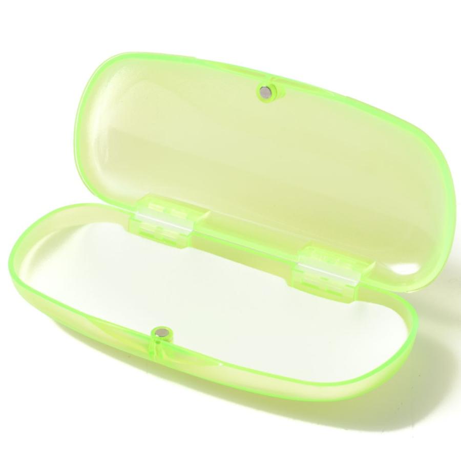 カラフルなメガネケース 6色から選べる 無地 マット表面加工 クリア