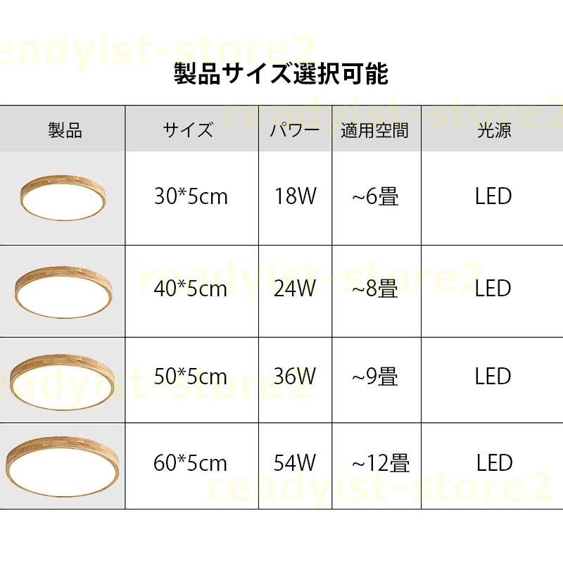 シーリングライト LED 天井照明器具 おしゃれ 北欧 木製 6~12畳 リビング 部屋 ダイニング 寝室 玄関 和室 和風 小型 廊下 引掛シーリング リモコン調光調色選択｜readyist-store2｜15