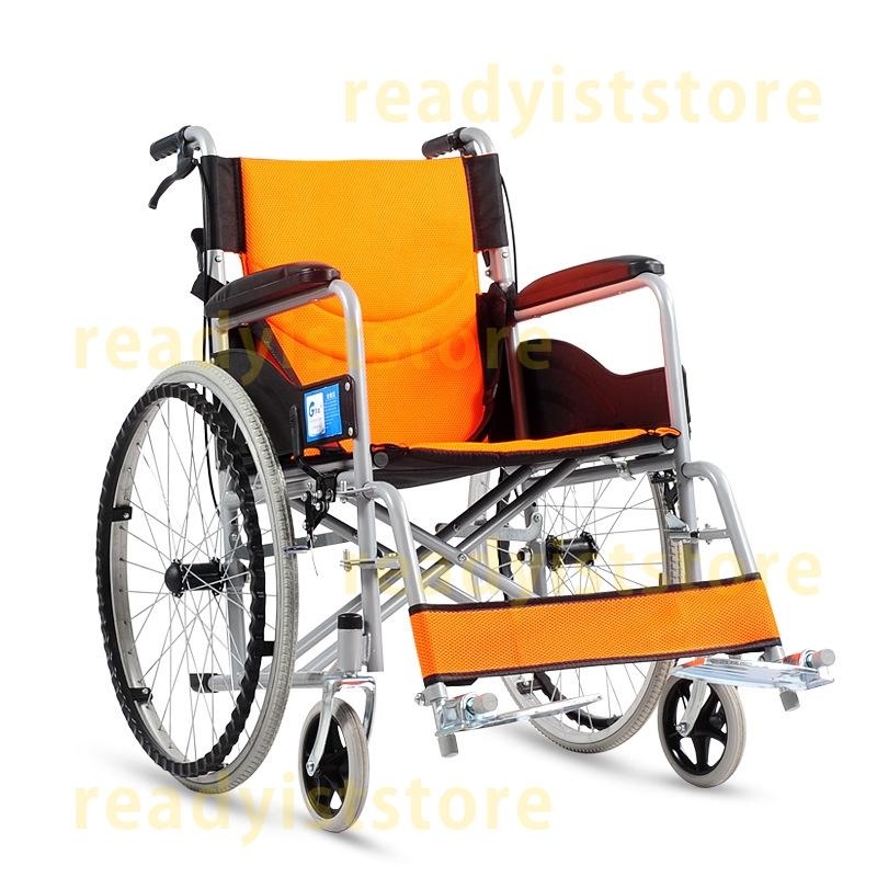 新古車.車椅子自走 手押し車 お年寄り 障害 旅行便利携帯しやすい 丈夫